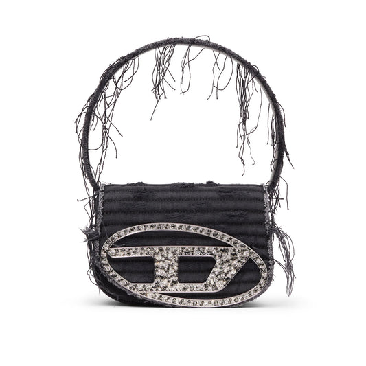 Zubag® Crystal Logo Fringe Shoulder Bag