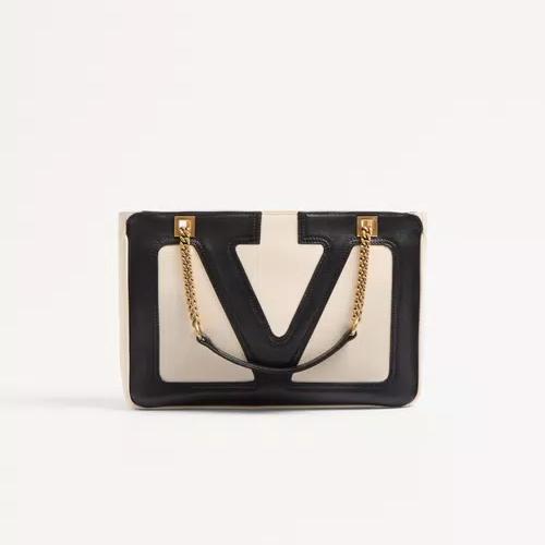 Zubag® V-Frame Leather Chain Tote