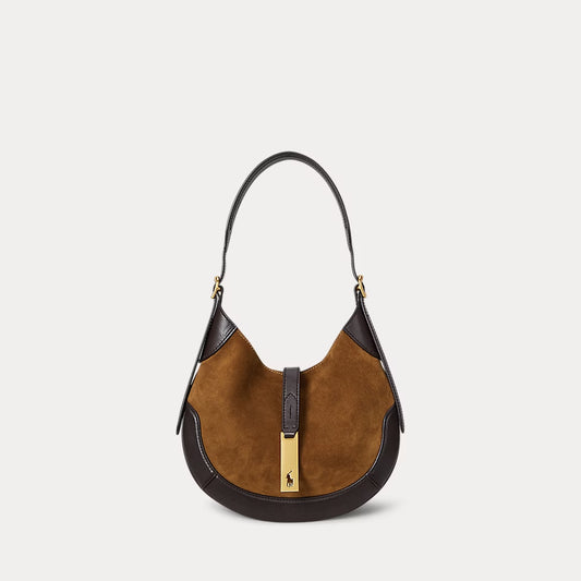 Zubag® Suede & Leather Hobo Bag