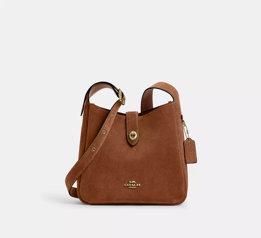 Zubag® Suede & Pebbled Leather Shoulder Bag