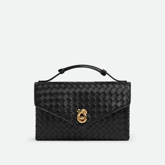 Zubag® Intrecciato Leather Knot Clasp Bag