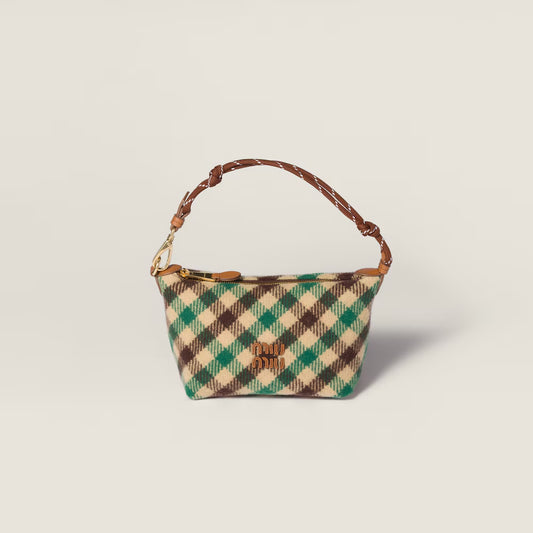 Zubag® Plaid Wool Pouch Bag