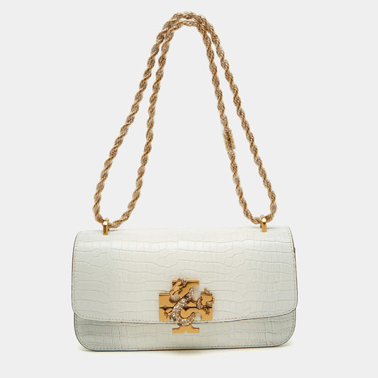 Zubag® Croc-Embossed Dragon Shoulder Bag